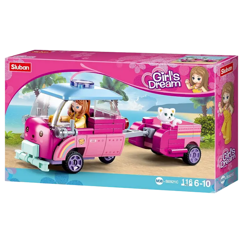 Конструктор Sluban Girls Dream - Colorful Transport Разноцветный