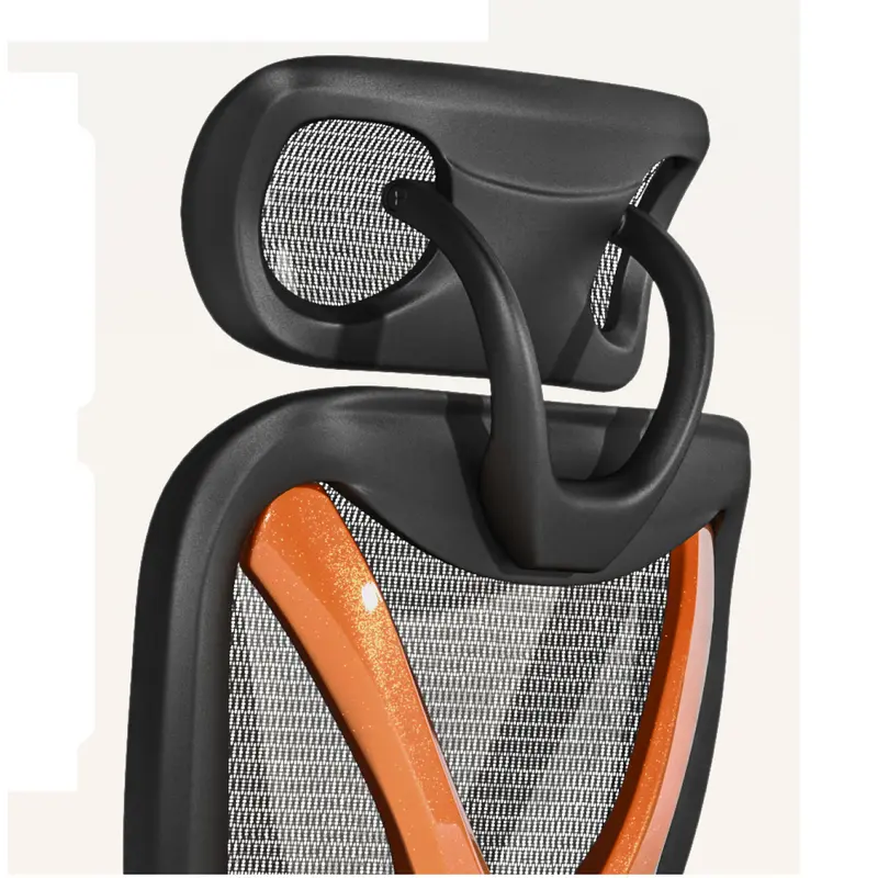 Scaun de birou Lumi CH05-22 Textil Negru | Portocaliu