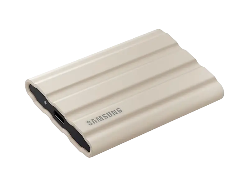 Внешний портативный SSD накопитель Samsung T7 Shield 1 ТБ Бежевый