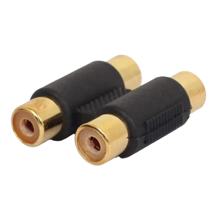 Аудио адаптер Cablexpert A-2RCAFF-01 Черный