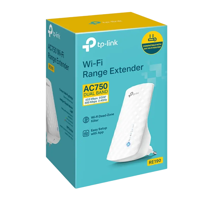 Punct de acces fără fir TP-LINK RE190 Alb