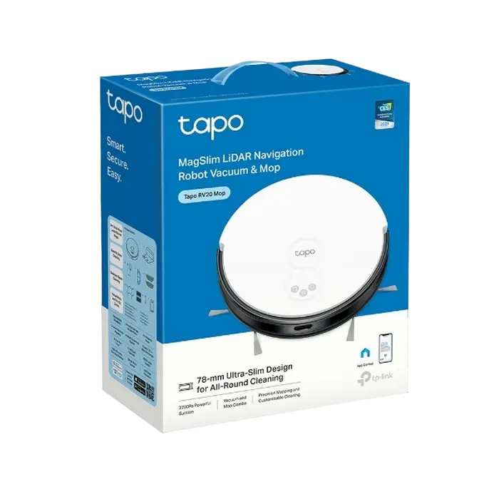 Робот-Пылесос TP-LINK Tapo RV20 Mop Белый