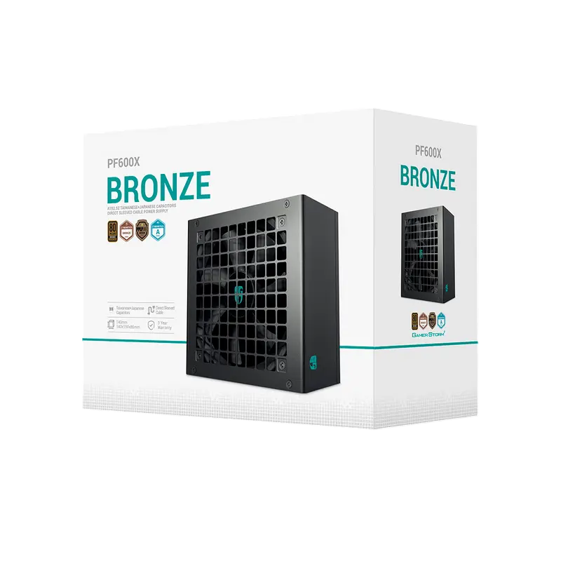 Tip Блок питания для компьютеров Deepcool GamerStorm PF600X ATX Черный