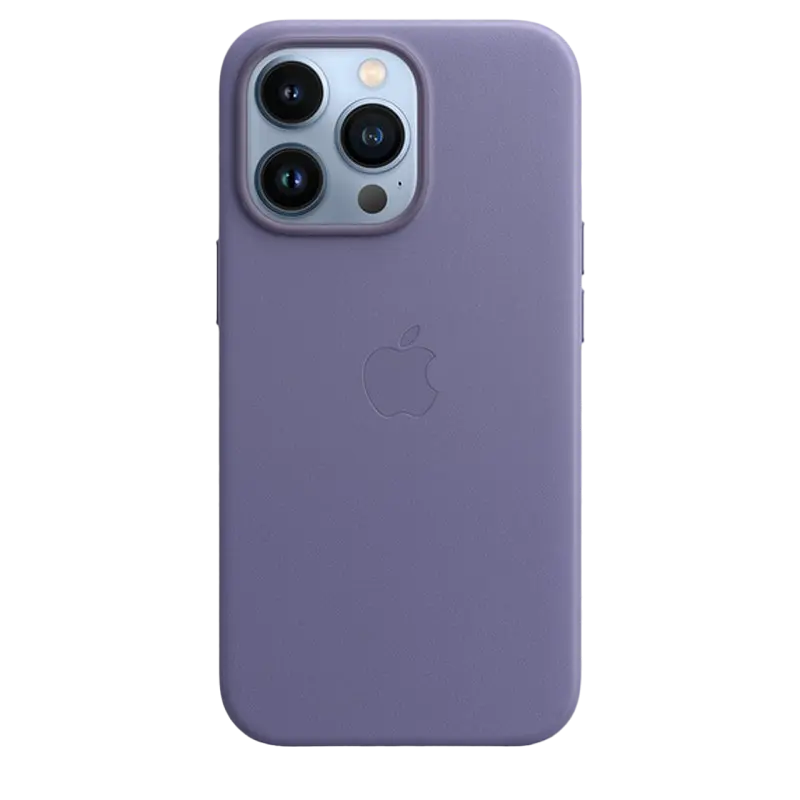 Чехол Apple iPhone 13 Pro Leather Case MagSafe A2703 Кожаный чехол Wisteria