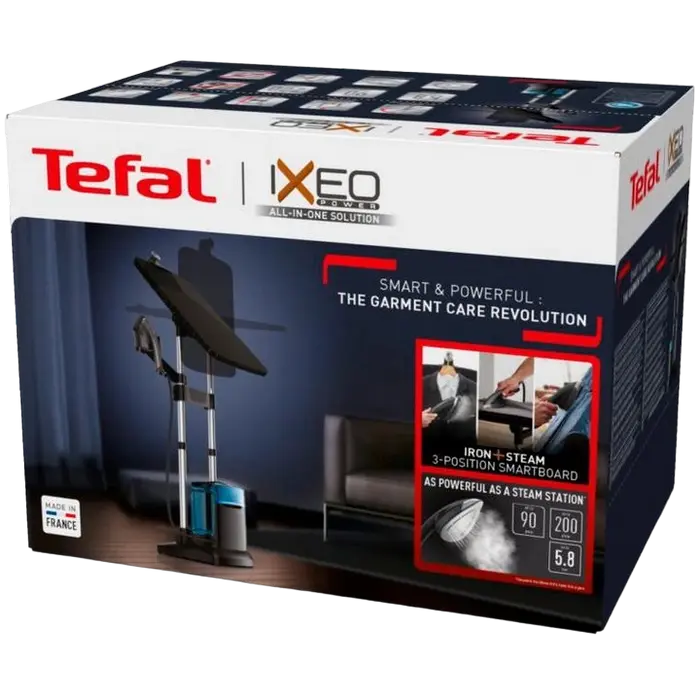 Стационарный отпариватель Tefal QT2022E1 Черный | Синий