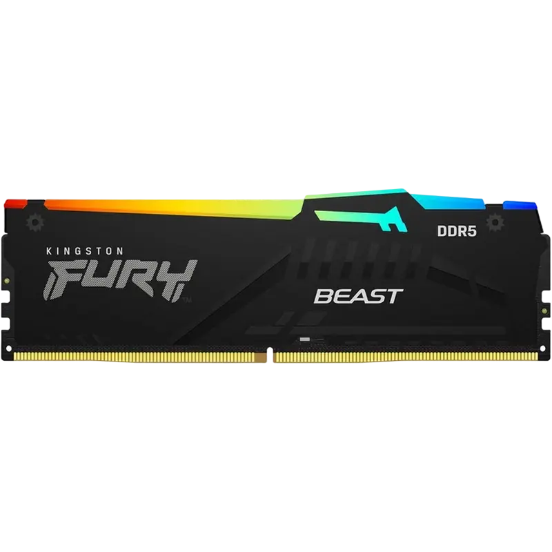 Оперативная память Kingston FURY Beast RGB FURY Renegade 64 ГБ Чёрный