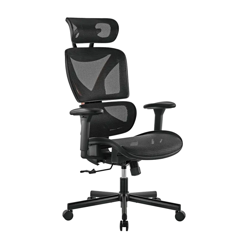 Офисное кресло Lumi CH05-31 Ткань Черный | Оранжевый