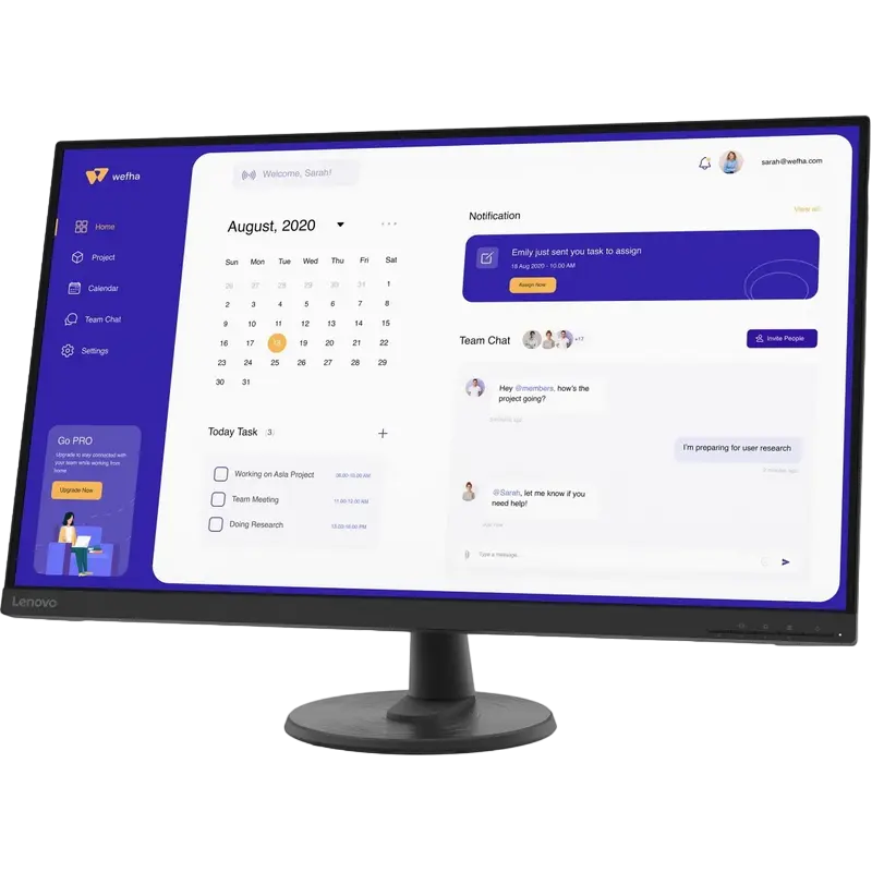 Монитор Lenovo D32u-40 Чёрный