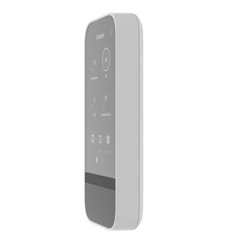 Tastatură tactilă fără fir Ajax KeyPad TouchScreen Alb