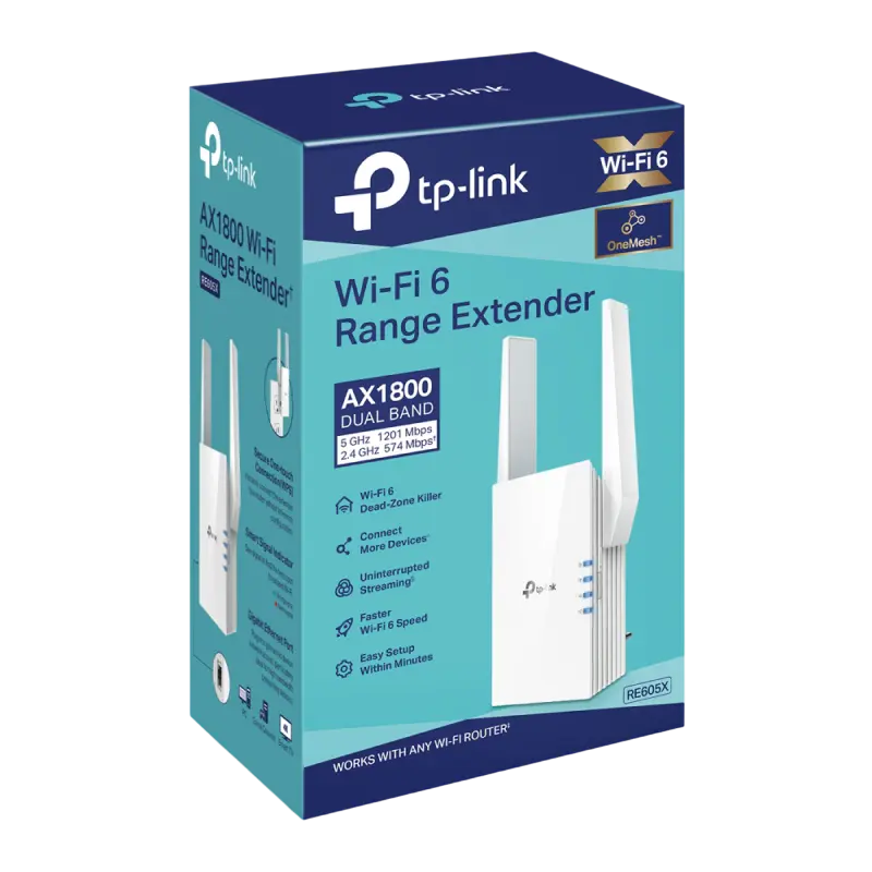 Усилитель Wi‑Fi сигнала TP-LINK RE605X Белый