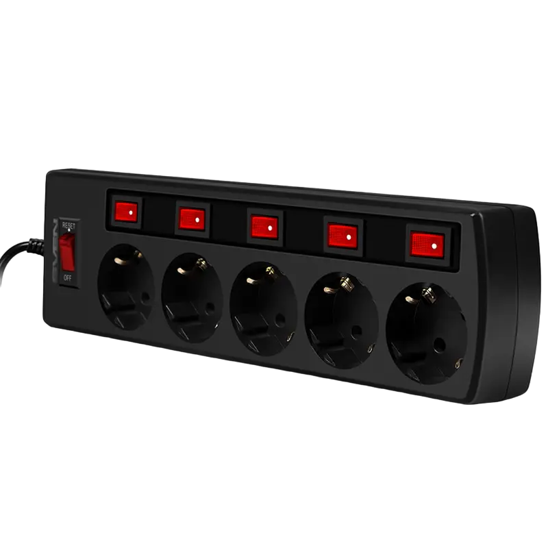 Сетевой фильтр SVEN SF-05PL Черный