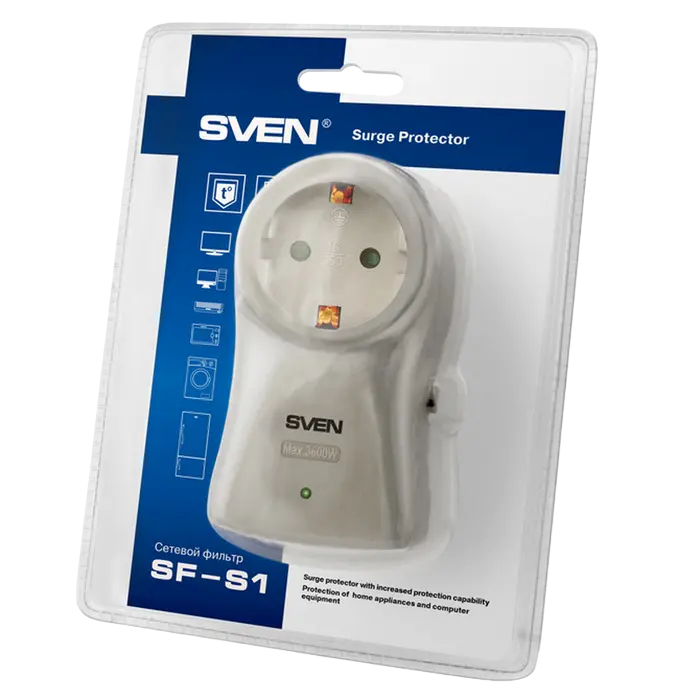 Prelungitor electric SVEN SF-S1 Alb