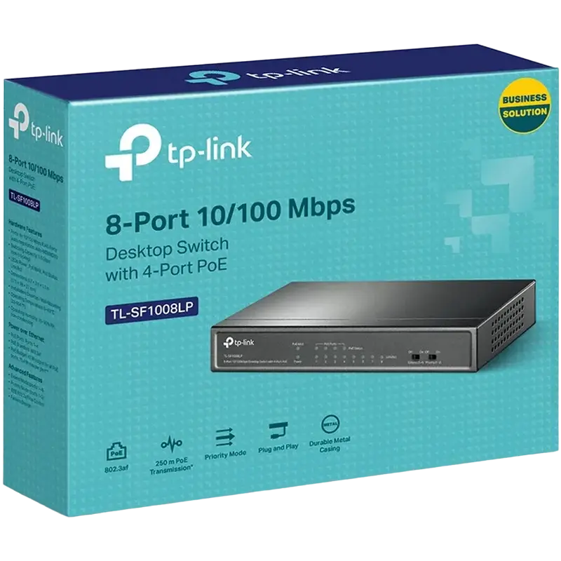 PoE коммутатор TP-LINK Desktop Switch Черный