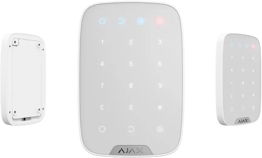 Беспроводная сенсорная клавиатура Ajax KeyPad Белый