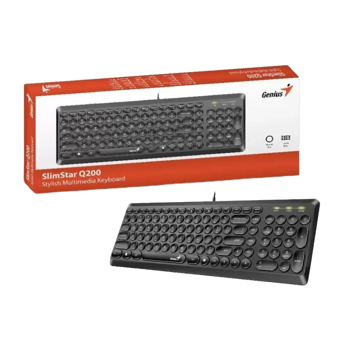 Клавиатура Genius SlimStar Q200 Мембрана Черный