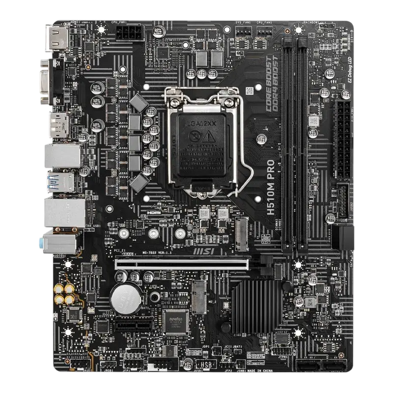 Материнская плата MSI H510M PRO LGA1200 Micro-ATX