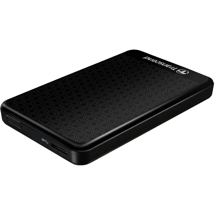 Внешний портативный жесткий диск Transcend StoreJet 25A3 1 ТБ Чёрный
