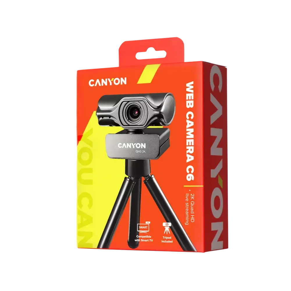 Веб-камера Canyon C6 Черный