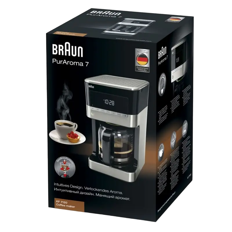 Капельная кофеварка Braun KF 7120 BK Черный