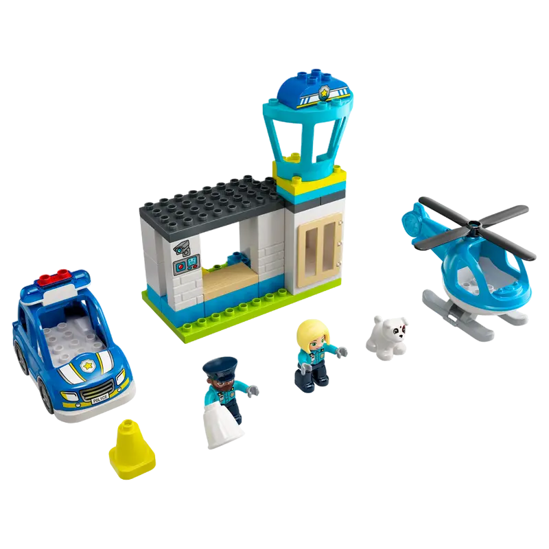 Конструктор LEGO Police Station & Helicopter Синий