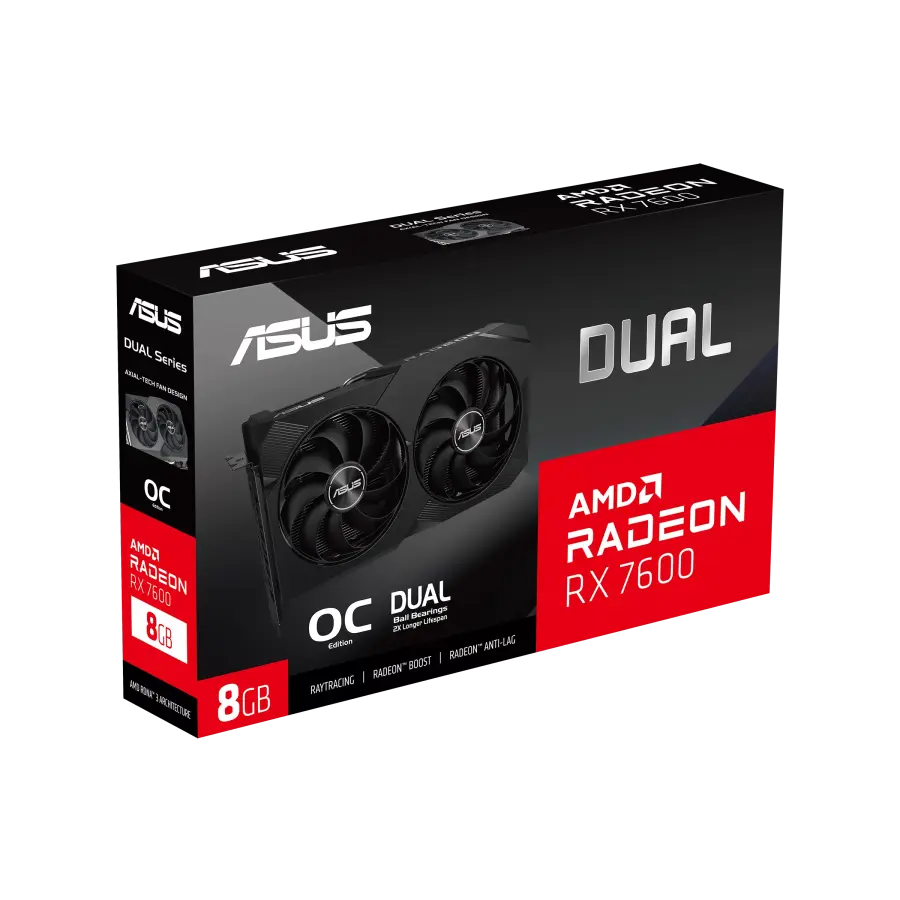 Видеокарта ASUS Dual Radeon RX 7600 OC