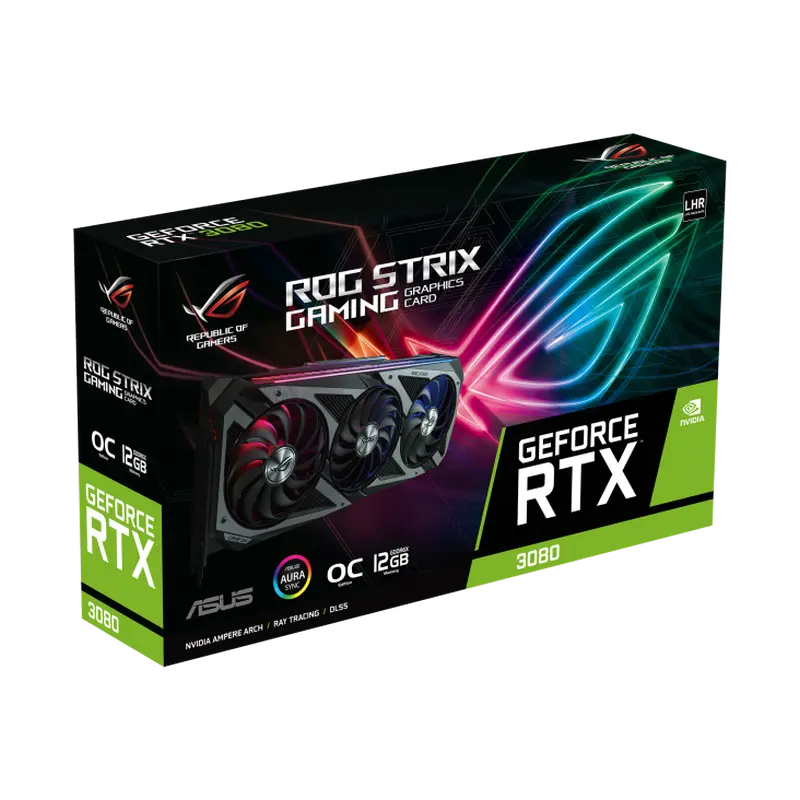 Видеокарта ASUS ROG Strix GeForce RTX 3080 OC GAMING