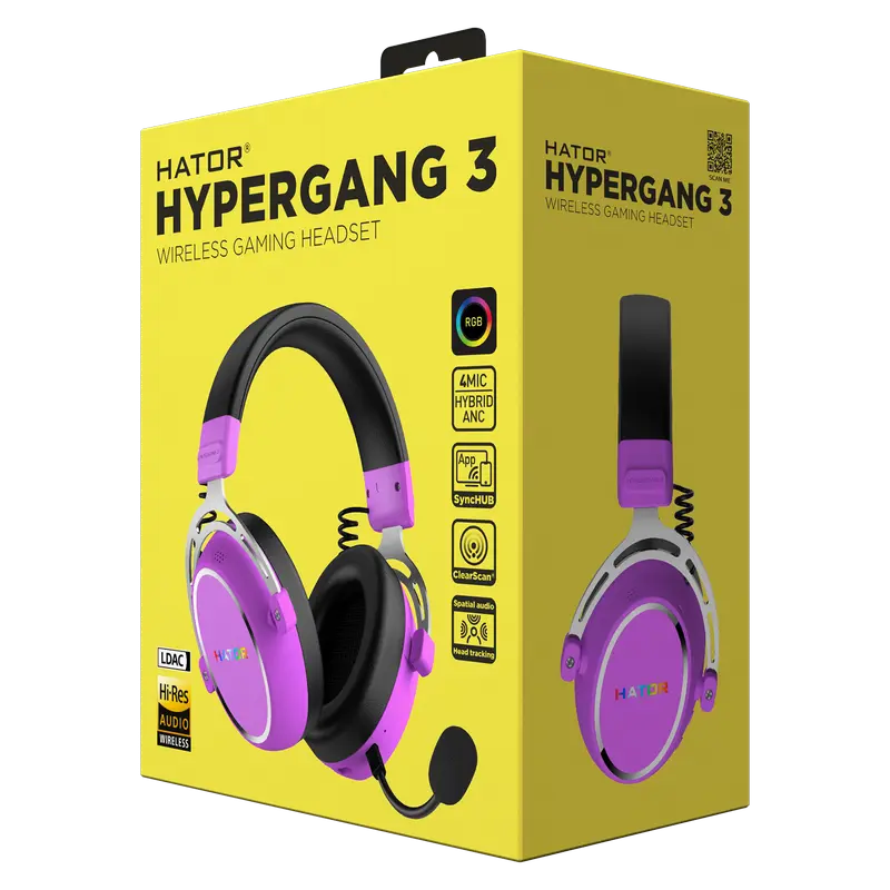 Наушники HATOR Hypergang 3 Cyber Violet