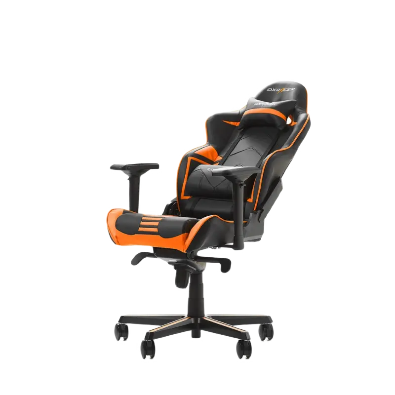 Scaun Gaming DXRacer Racing GC-R131-NO PU Piele Negru/Portocaliu