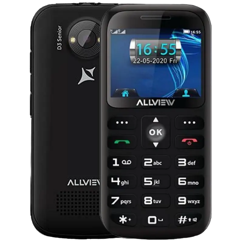 Мобильный телефон Кнопочный Allview D3 Senior Чёрный