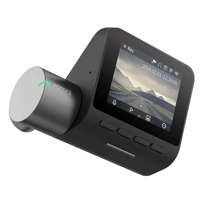 Комплект видеорегистраторов передней и задней панели автомобиля 70mai Dash Cam Pro Plus A500S Черный