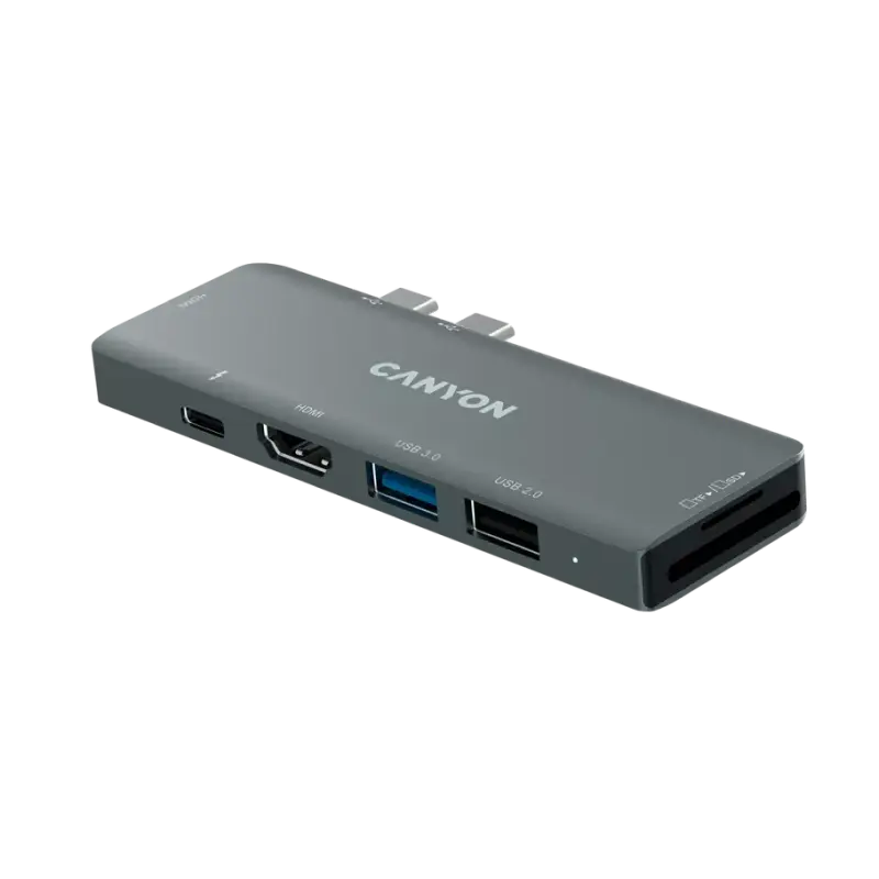 USB-концентратор Canyon DS-5B Серый