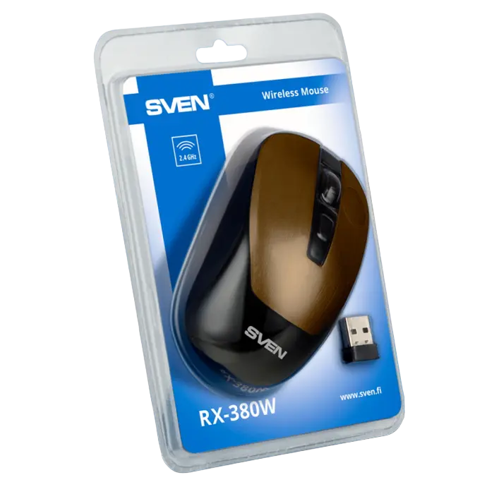 Беcпроводная мышь SVEN RX-380W Беспроводное Бронзовый