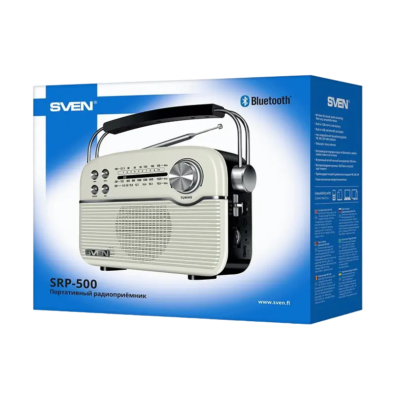 Портативное радио SVEN SRP-500 Белый