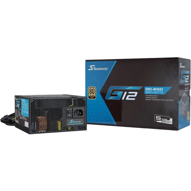Tip Блок питания для компьютеров Seasonic G12 GC-650 ATX Черный