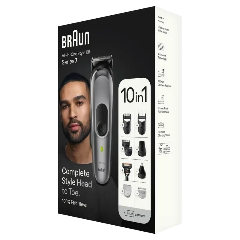 Мужской Триммер Braun MGK7420 Серый