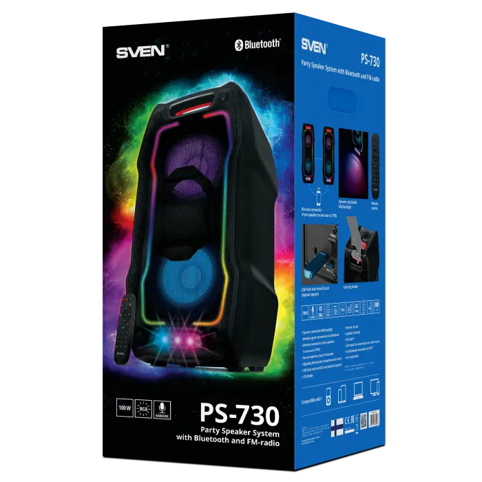 Беспроводные колонки для дома SVEN PS-730 Чёрный