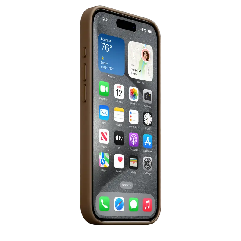 Husă Apple iPhone 15 Pro FineWoven Case MagSafe FineWoven cu MagSafe Taupe