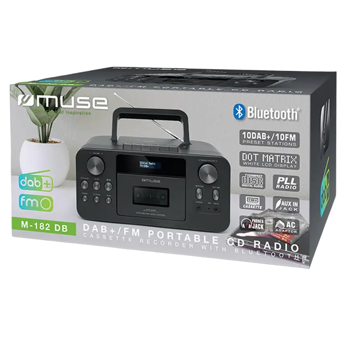 Портативная колонка MUSE M-182 DB Чёрный