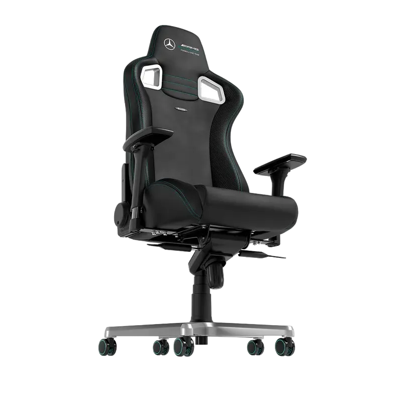 Игровое кресло Noblechairs Epic Mercedes-AMG Petronas F1 Team Edition Искусственная кожа,Ткань Чёрный