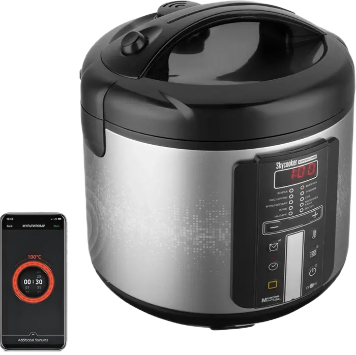 Мультиварка Redmond RMC-M226S Черный/Серебристый