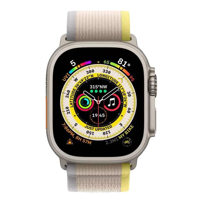 Ceas inteligent Apple Watch Ultra Bej/Galben