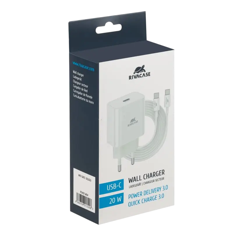 Încărcător Rivacase PS4101 WD4 Alb