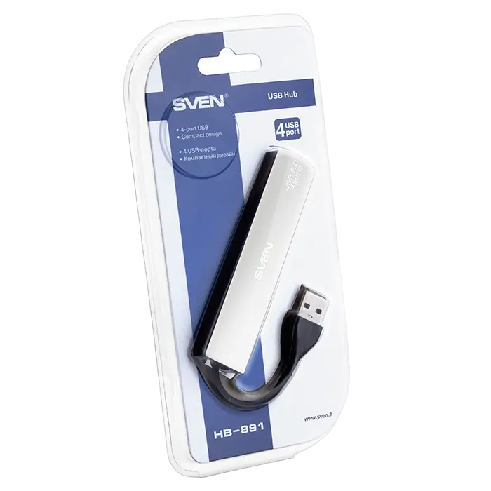 USB-концентратор SVEN HB-891 Серебристый