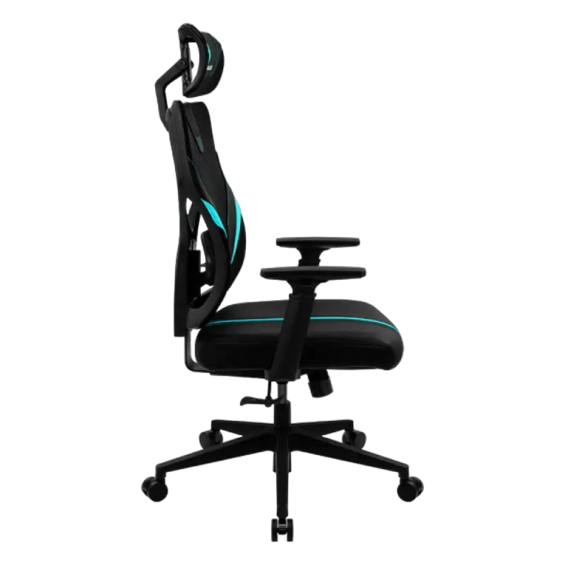 Игровое кресло ThunderX3 Yama1 Искусственная кожа Чёрный/Голубой