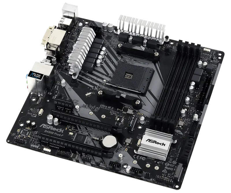 Placă de bază ASRock B450M PRO4-F AM4 Micro-ATX