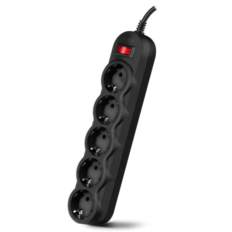 Prelungitor electric SVEN SF-05L Negru