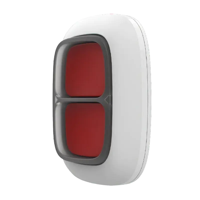 Buton de urgență Ajax Alarm "DoubleButton" Alb