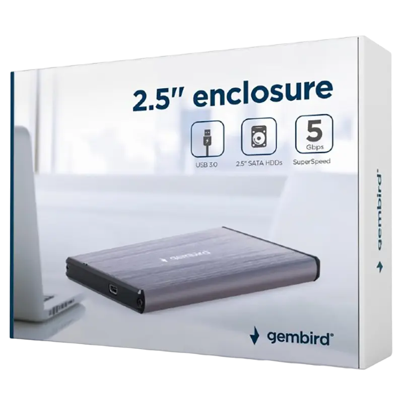 Внешний корпус Gembird EE2-U3S-3-LG Серый