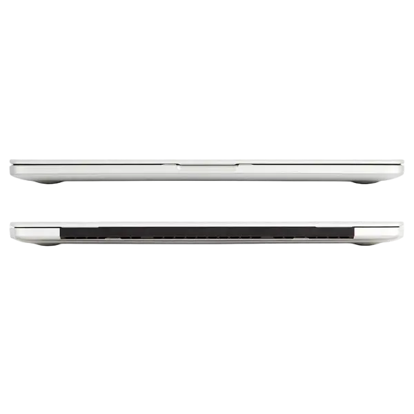 Husă QUMO Apple MacBook Pro 13R iGlaze Ultra-slim case Clear duo Alb