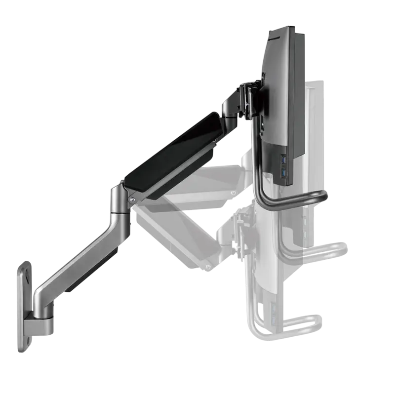 Наклонное настенное крепление Gembird MA-WA2-02 Серый